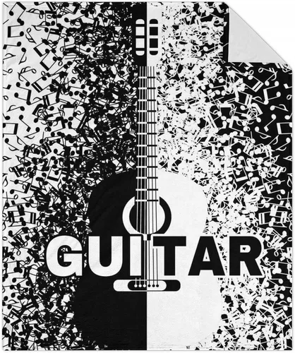 Miniatura 19 de Mercuryelf Manta de guitarra, suave, mullida y cálida, manta pequeña de 30 x 40 pulgadas para regazo y cuna, regalo para los amantes de la guitarra