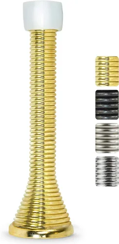 Miniatura 12 de Jack N' Drill Paquete de 15 Topes de Puerta de Resorte para la Parte Inferior de la Puerta, Seguros para Niños y Mascotas, Tope de Puerta de Bronce