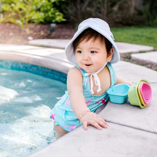 Miniatura 4 de Gorro I play by Green Sprouts, de natación, transpirable, para bebé, Gorro de natación y sol transpirable., 2-4T