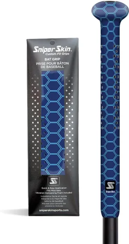 Miniatura 16 de SNIPER SKIN Agarre de bate de béisbol y sóftbol Envoltura de agarre de bate de repuesto Fácil instalación Duradero Impermeable Adherente