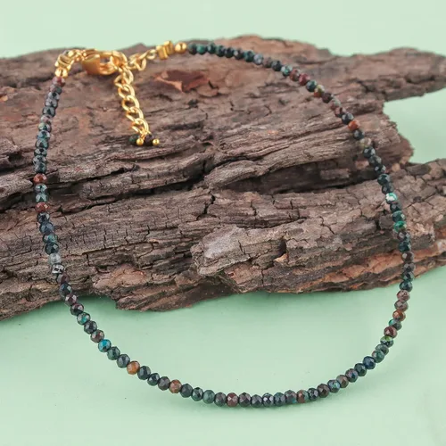Miniatura 10 de Gemstone Beads Bracelet Gold 1
