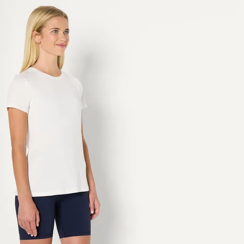 Miniatura 9 de Amazon Essentials Camiseta de manga corta con cuello redondo para mujer, de secado rápido, para entrenamiento, gimnasio, paquete múltiple
