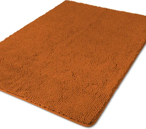 Miniatura 181 de Yeaban Alfombra de pasillo de baño de 24 x 72 pulgadas, antideslizante, alfombra de baño larga de felpilla gruesa, absorbente y lavable, alfombra
