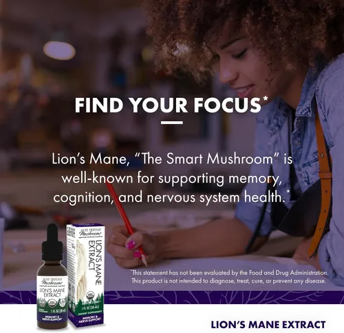 Miniatura 5 de Host Defense Mushrooms Extracto de Melena de León - Suplemento Líquido de Melena de León para la Salud Cerebral - Soporte de Hongos para el Enfoque