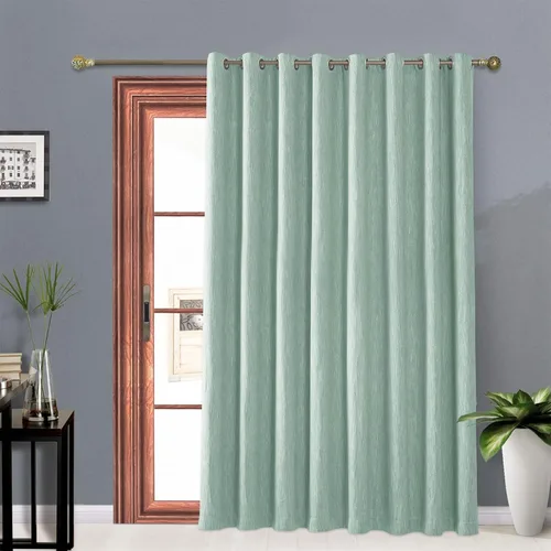 Miniatura 23 de Melodieux Elegantes cortinas opacas de algodón para oscurecer la habitación, para sala de estar, dormitorio, con aislamiento térmico, paneles