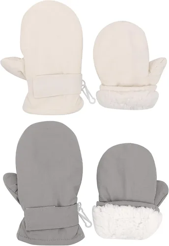 Miniatura 64 de Urban Virgin Guantes de invierno para bebés y niños pequeños, con forro polar, cálidos, impermeables, guantes de nieve para niños y niñas
