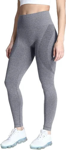 Miniatura 4 de Aoxjox Leggings sin costuras para mujer, con levantamiento de glúteos, cintura alta, pantalones de yoga para entrenamiento