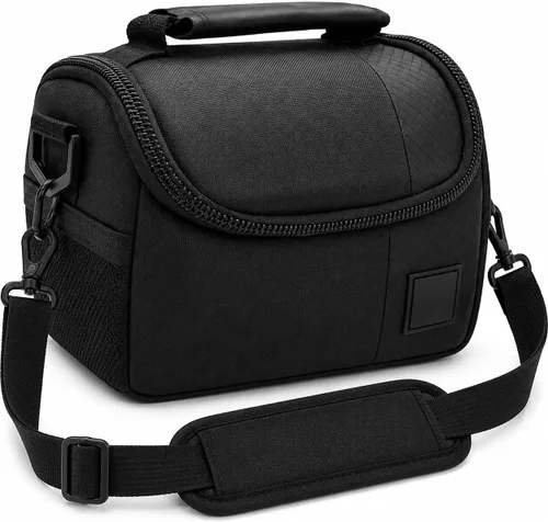 Acuvar Pequeña bolsa acolchada suave para cámara Canon, Sony, Olympus y Samsung, bolsa para cámara DSLR pequeña, estuche de transporte para equipo