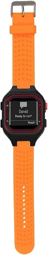 Miniatura 5 de Correa de repuesto compatible con el reloj inteligente Garmin Forerunner 25, pulsera deportiva de silicona negra impermeable (correa para hombre)
