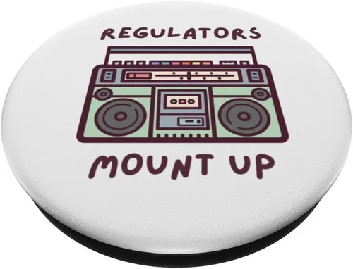 Miniatura 2 de Regulators Mount Up 90s Letras de hip-hop de la vieja escuela PopSockets intercambiables PopGrip