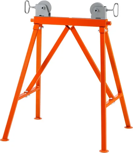 VEVOR Soporte de tubería con cabezal de rodillo, capacidad de carga de 2500 libras, adecuado para tubos de 2 a 36 pulgadas, soporte de tubo de
