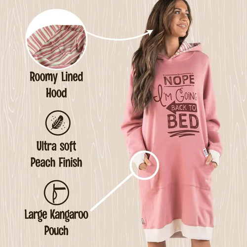 Miniatura 12 de Lazy One Sudadera con capucha de gran tamaño, ropa de dormir cómoda, vestido de suéter para mujer