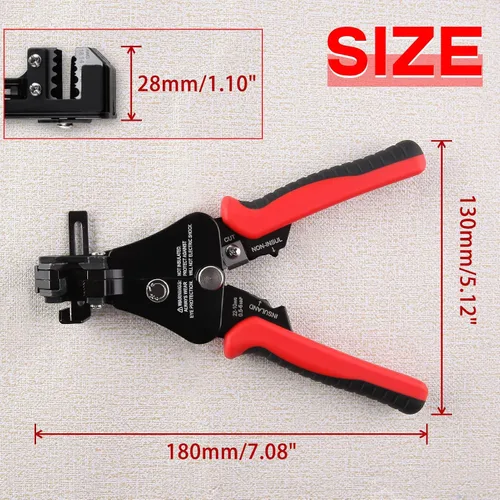 Miniatura 4 de SPEEDWOX Pelacables automático 3 en 1, herramienta de prensado de corte de pelado de cables, herramienta de prensado de cables universal de mano