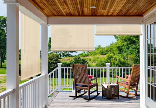 Miniatura 5 de Patio Paradise - Persianas enrollables para exteriores, 8 pies de ancho x 6 pies de alto, persiana enrollable para porche, terraza, pérgola, balcón