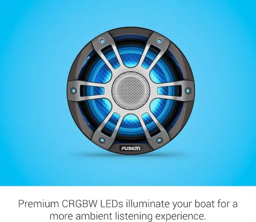 Miniatura 5 de Garmin Fusion Signature Series 3i - Altavoces coaxiales marinos, 6.5 pulgadas, 230 vatios, CRGBW, coaxiales, deportivos, color gris, (par)