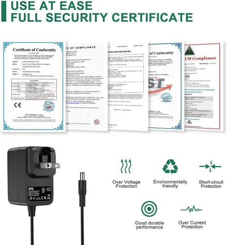 Miniatura 5 de Adaptador de CA con certificación UL para Yamaha YA-3 Teclado Clase 2 Transformador Cable de fuente de alimentación