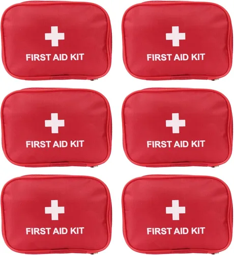 Miniatura 8 de Kit vacío de primeros auxilios de nailon, compacto, impermeable y ligero, bolsa de primeros auxilios con cremallera para emergencias en el hogar
