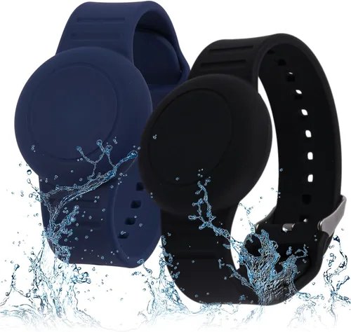 Pulsera de AirTag impermeable para niños (paquete de 2), soporte de silicona suave y ligero para niños ocultos, pulsera Airtag para niños, funda