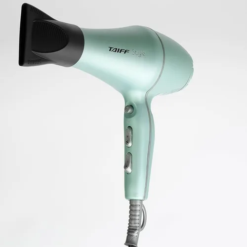 Miniatura 3 de Taiff Style - Secador de pelo Ionsense Silver, 125 V, secado rápido, cerámica iónica que reduce el encrespamiento, 1875 W, secador de pelo ligero