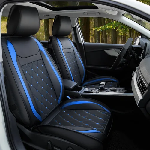 Miniatura 12 de Nilight Fundas de Asientos de Automóvil Impermeables Transpirables de Cuero Sintético Cojines Antideslizantes Funda Universal para Hyundai Honda