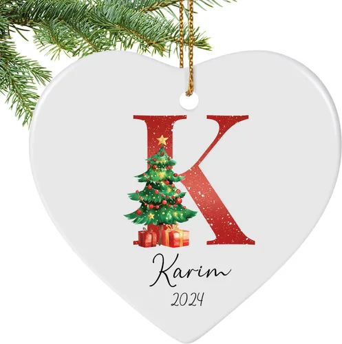 Miniatura 14 de Adornos de Navidad personalizados para la familia con foto - Adornos personalizados con foto y texto para árbol de Navidad 2025, decoración de árbol
