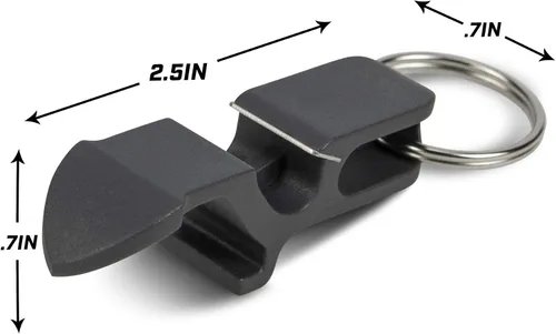 Miniatura 3 de GoPong Abridor de escopeta de cerveza definitivo, paquete de 10 llaveros, ideal para recuerdos de fiesta, portón trasero y más, elige tu color Gris