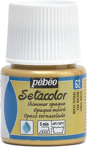 Miniatura 15 de Pebeo Setacolor - Pintura para tela (opaca, 45 ml), color dorado perla