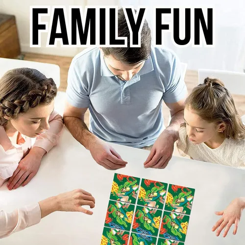 Miniatura 5 de Scramble Squares Frogs - Rompecabezas desafiante de 9 piezas, juego mental y juego mental para jóvenes y mayores por igual, atractivo y creativo