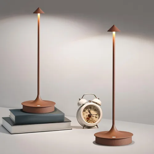 Miniatura 14 de Lámpara de mesa inalámbrica recargable LED funciona con pilas, lámpara de mesa de 4000 mAh, lámpara táctil regulable al aire libre, impermeable