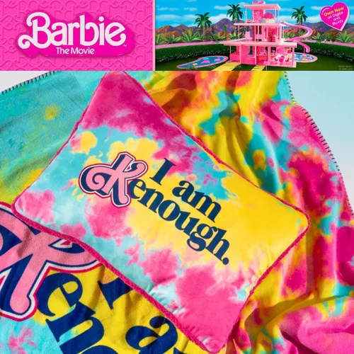 Miniatura 4 de Franco Barbie Movie Luxe - Almohada decorativa de sherpa de felpa súper suave de 20 pulgadas (producto oficial)