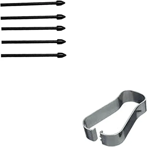 Miniatura 7 de Paquete de 5 puntas de repuesto negras Tab S6 Lite para bolígrafo compatibles con Samsung Galaxy Tab S6 Lite, puntas de repuesto + 1 pinza Puntas