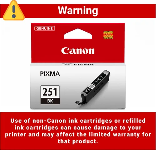 Miniatura 3 de Canon CLI-251 Depósito de tinta negra auténtica, compatible con MG6320, IP7220 y MG5420, MX922, MG5520, MG6420, MG7120, iX6820, iP8720, MG7520