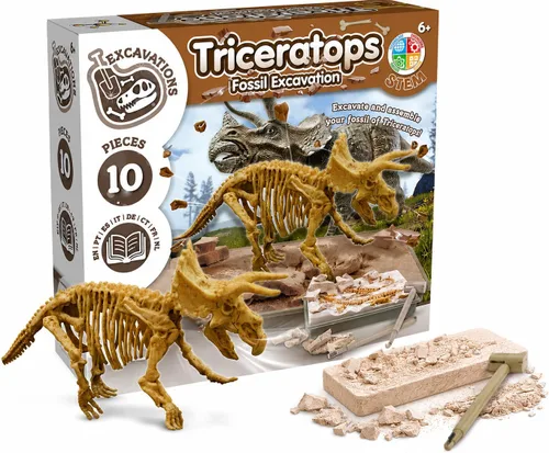 Miniatura 8 de Science4you T Rex - Kit de excavación de fósiles para niños, dinosaurios T Rex, excavar y ensamblar 10 piezas, kit de excavación para niños +