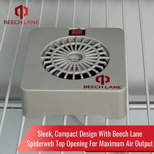 Miniatura 5 de Beech Lane Ventilador de refrigerador RV de 12 V, conexión por cable que proporciona energía constante, sin baterías, más salida de aire que