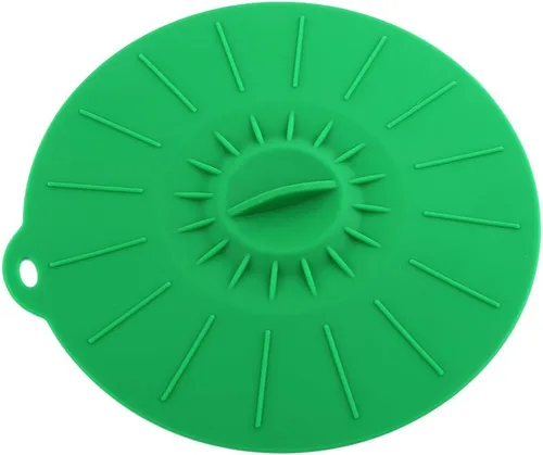 Miniatura 3 de Juego de tapas de silicona con ventosa de 5 tamaños, cubierta de almacenamiento de alimentos apta para microondas, tapa reutilizable de silicona