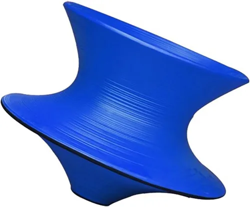 Miniatura 10 de Silla giratoria giratoria 360, moderna silla giratoria de fibra de vidrio negra para interiores y exteriores, perfecta para entrenamiento sensorial