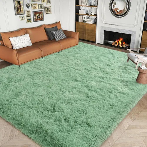 Miniatura 18 de Dssimo - Alfombra superesponjosa para la habitación, alfombra de área moderna, pequeña, suave y acogedora de felpa para niños, niñas y adolescentes