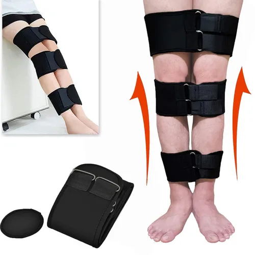 Dispositivo de corrección de piernas, cinturón de corrección de pierna tipo XO, banda de cinturón corrector de piernas de 3 sistemas endereza