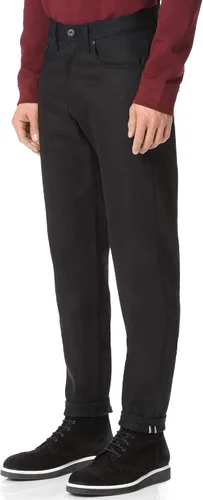 Miniatura 3 de Naked & Famous Denim Easy Guy-Solid Black Selvedge para hombre