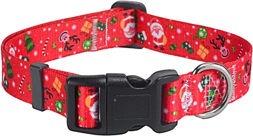 Miniatura 17 de Mihqy - Collar de perro, patrones geométricos florales, tribales, bohemios, collar de estilo étnico, suave y ajustable, para perros pequeños, Pink