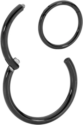 Miniatura 26 de 365 Sleepers - Piercing para el cuerpo de acero quirúrgico 316L, 20G, 18G, 16G, 14G, 12G, 10G, 8G, 6G, con sección abisagrado, se vende por unidad