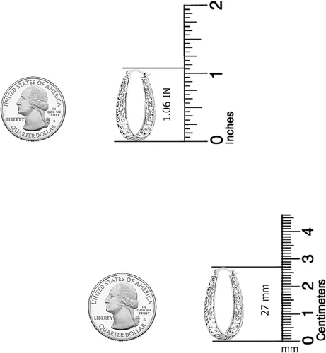 Miniatura 4 de LeCalla Aretes de aro de plata de ley 925 Aretes de aro de filigrana para mujer Aretes de aro de malla gruesa calada Aretes de aro vintage