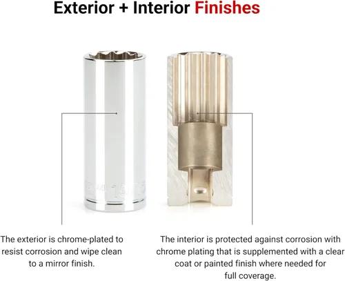 Miniatura 2 de TEKTON Unidad de 1/2 pulgada x enchufe de 12 puntos de profundidad de 1 pulgada SHD23225