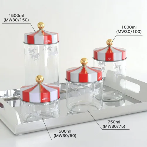 Miniatura 7 de Alessi MW30/50 Tarro decorativo de circo, multicolor, NULL