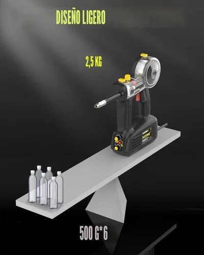 Miniatura 4 de Máquina de soldadura MIG de mano 110V, HIZONE 100A Flux Core Máquina de soldadura portátil, equipo de soldadura de alimentación de alambre inversor