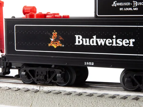 Miniatura 7 de Lionel Anheuser Busch Budweiser - Juego de tren eléctrico de calibre O Bluetooth 5.0 con control remoto, control de voz, luces, sonidos y humo, a