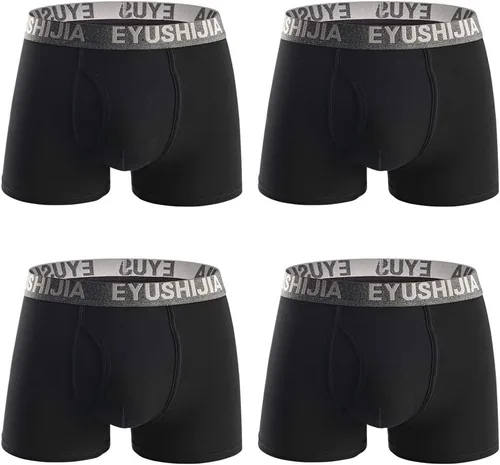 Miniatura 4 de Calzoncillos tipo bóxer de fibra bambú para hombre (4 unidades)