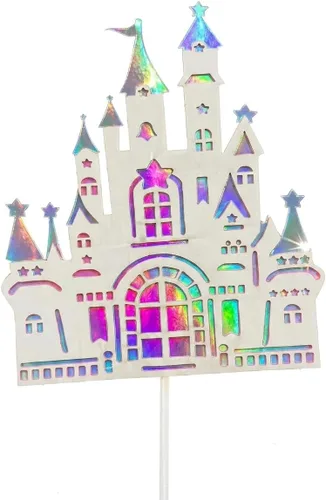 Miniatura 71 de Flairs New York Decoraciones Navideñas Banner Adornos para Pasteles Accesorios de Fiesta (Paquete de 6 Adornos para Cupcakes, Xmas #Snow Cinta Roja)