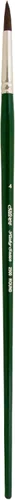 Miniatura 14 de Silver Brush Limited 2500 - Cepillo redondo de satén rubí para gouache y todos los acrílicos, cepillo de arte de mango largo, tamaño 1, verde