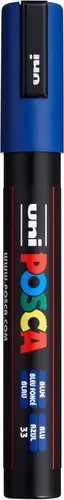Posca - Marcador de pintura acrílica, mediano, color azul de 0.071 in a 0.098 in